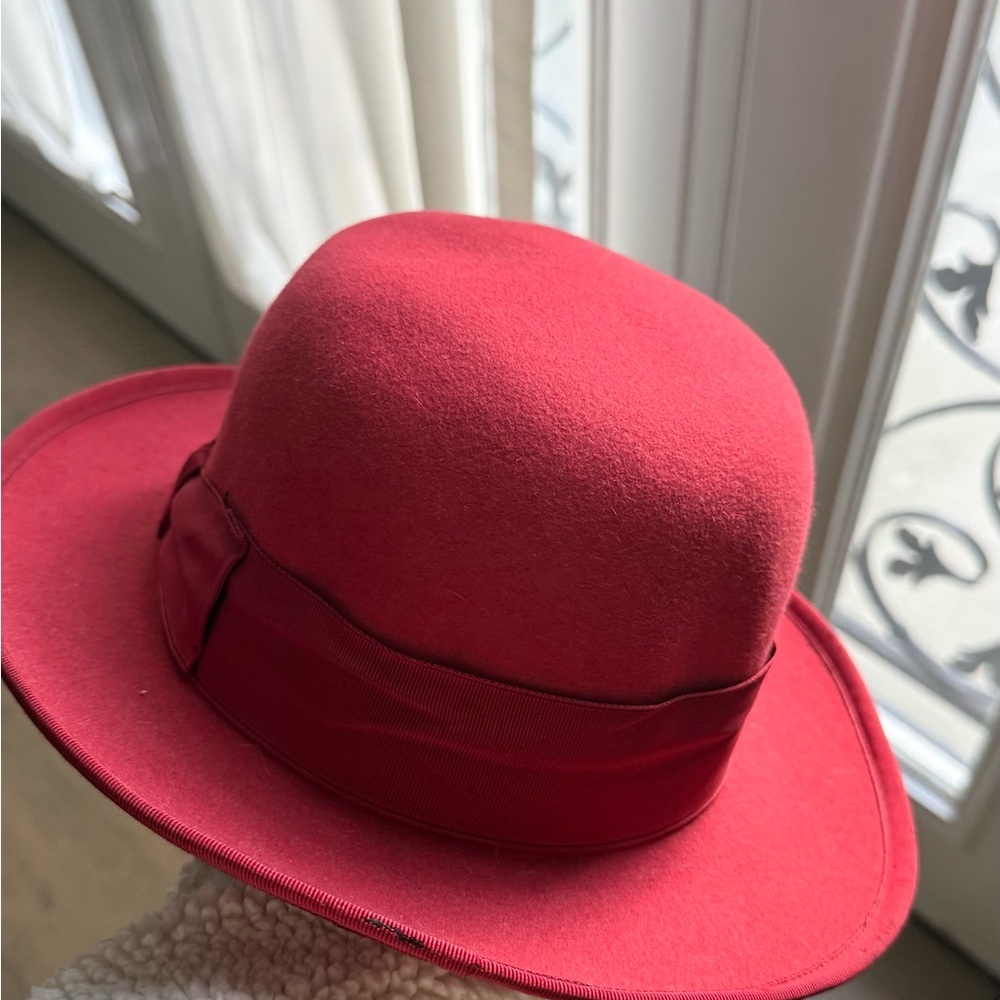 Borsalino Elegant Red Women's Hat